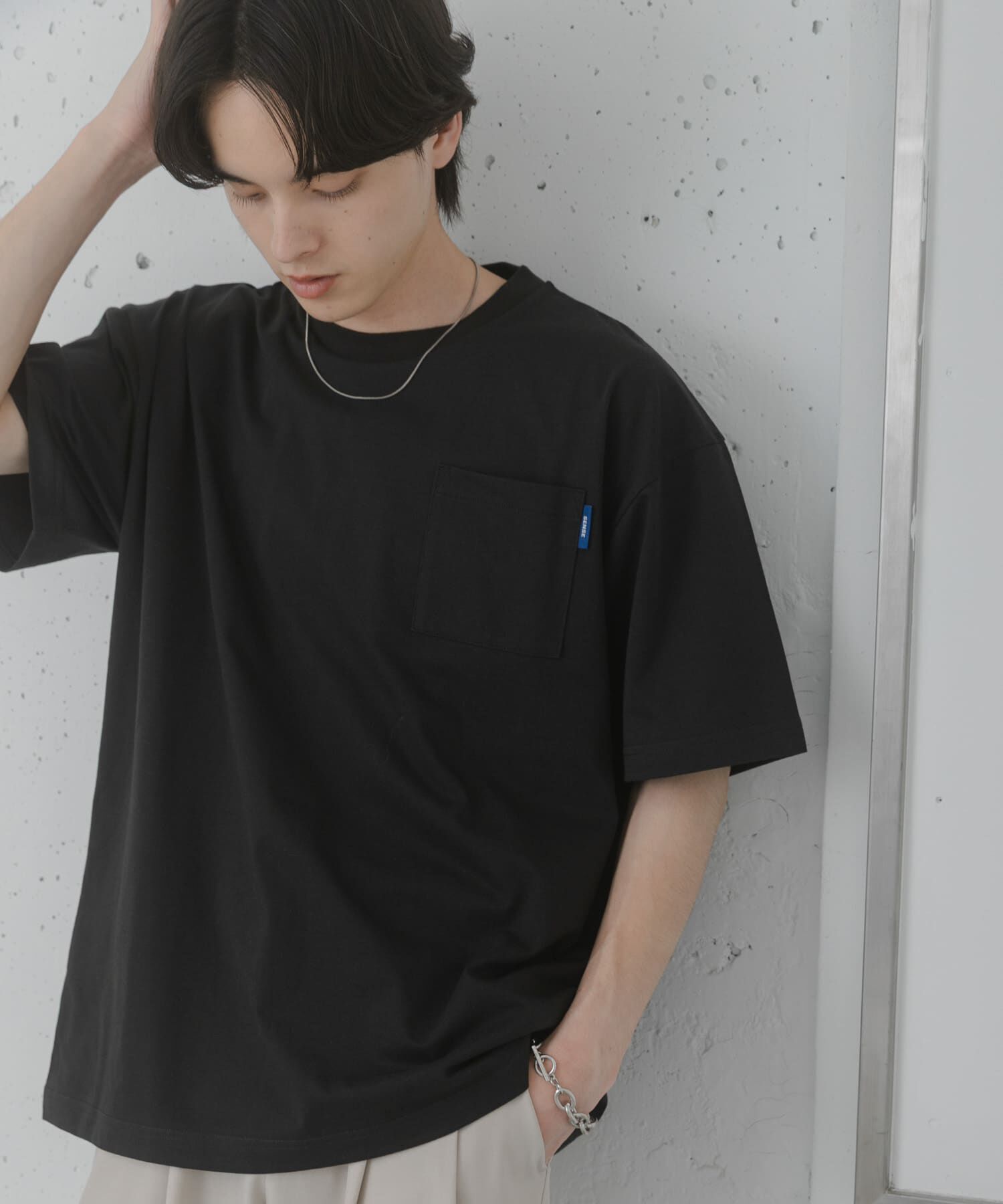 SENSE OF PLACE by URBAN RESEARCH「『UR TECH ひやサラクール』リラックスポケットTシャツ」|Tシャツ・カットソー|