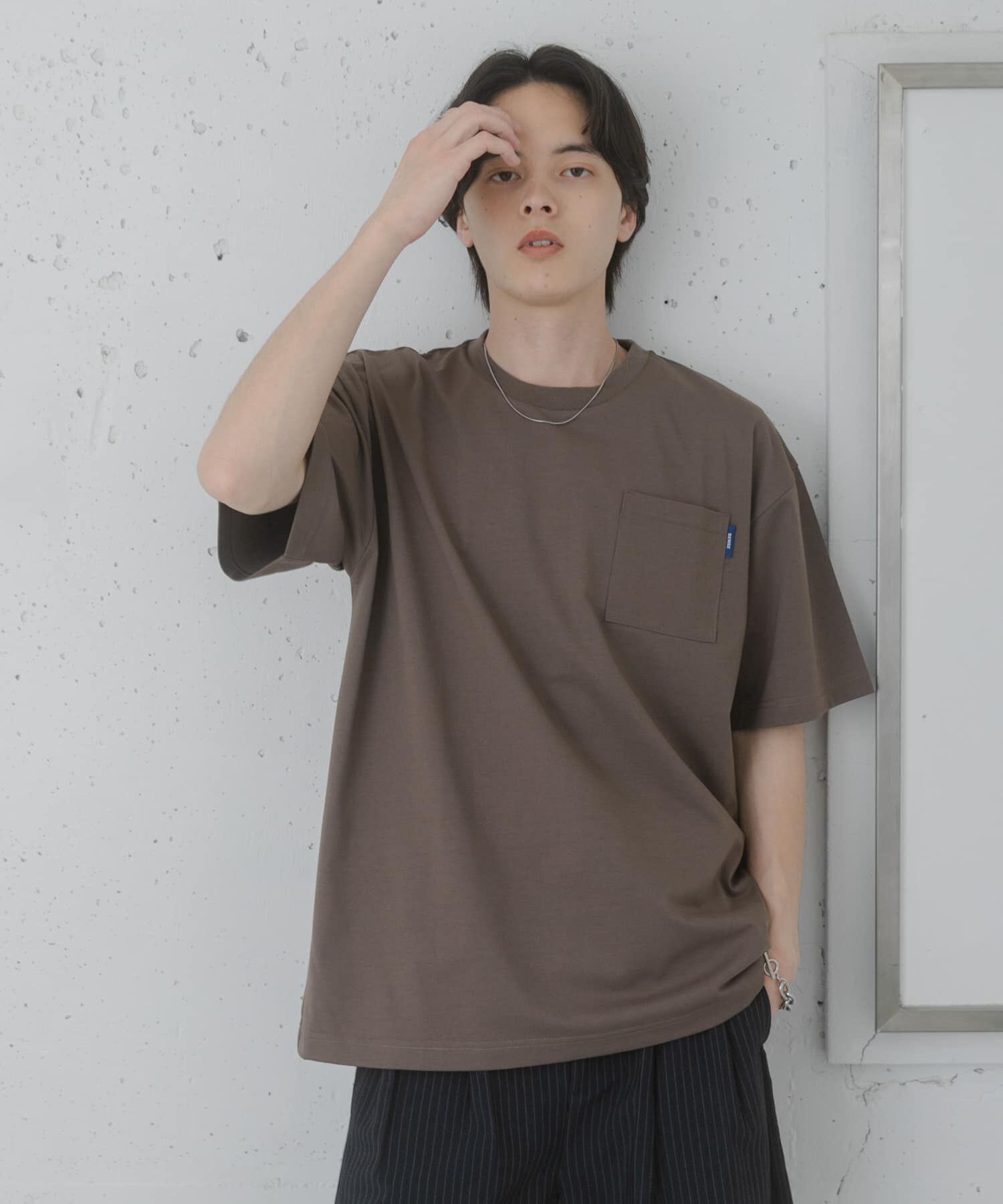 SENSE OF PLACE by URBAN RESEARCH「『UR TECH ひやサラクール』リラックスポケットTシャツ」|Tシャツ・カットソー|