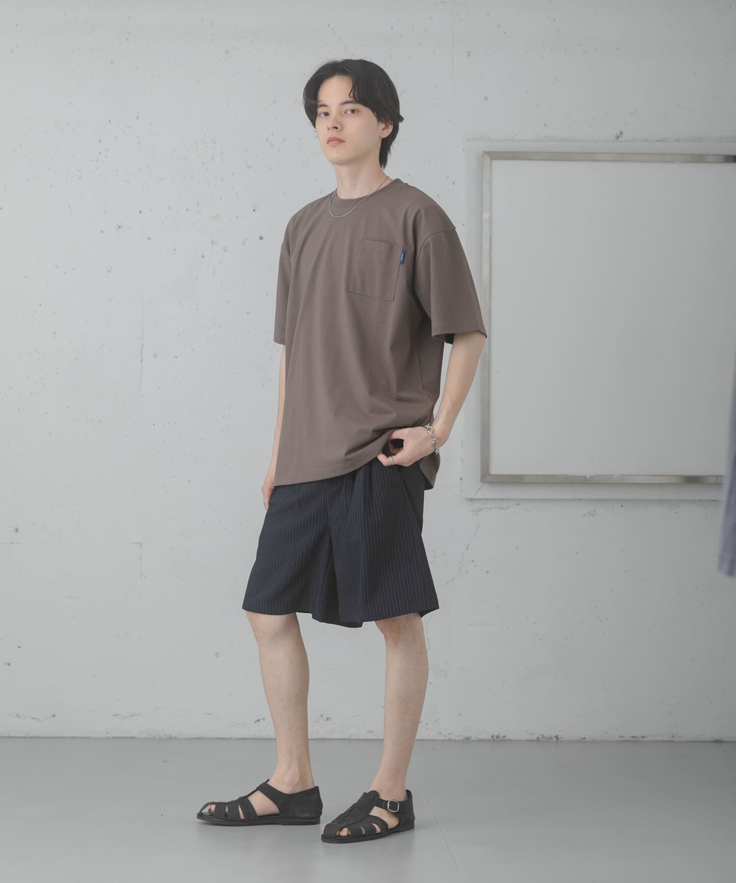 SENSE OF PLACE by URBAN RESEARCH「『UR TECH ひやサラクール』リラックスポケットTシャツ」|Tシャツ・カットソー|