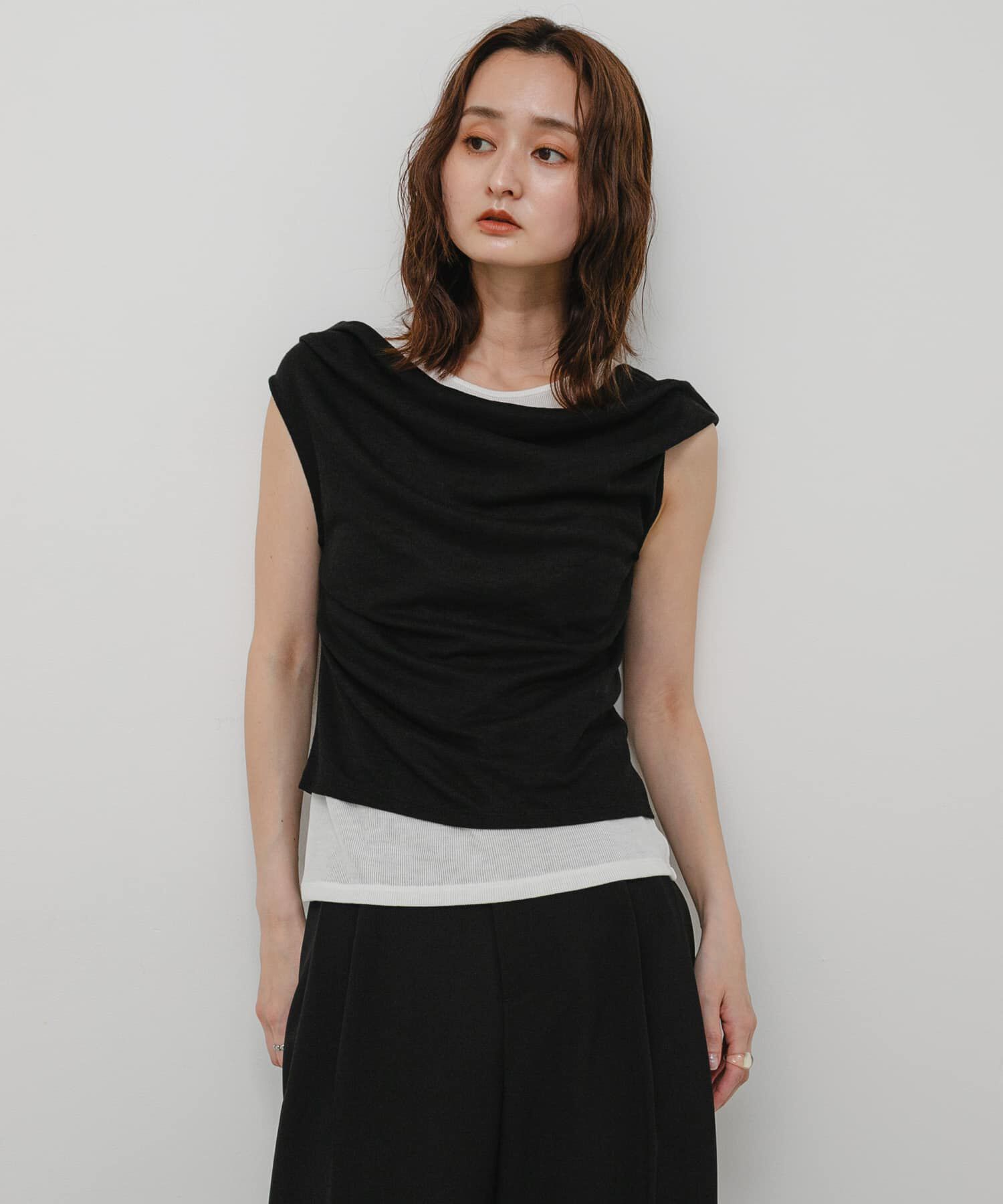 SENSE OF PLACE by URBAN RESEARCH「レイヤードドレープカットソー」|タンクトップ|