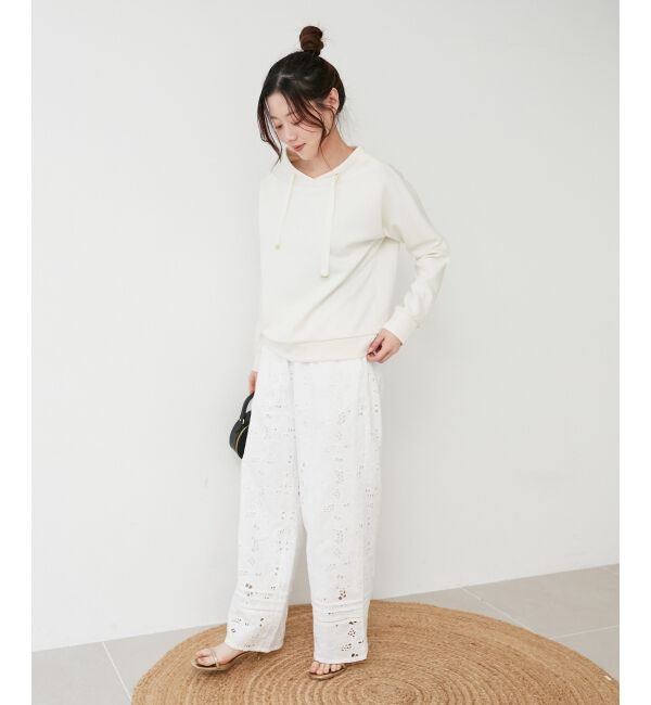 le.coeur blanc「《WEB限定アイテム》パーカーライクデザイントップス」|Tシャツ・カットソー|