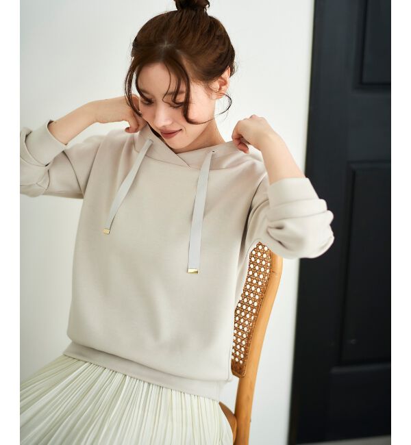 le.coeur blanc「《WEB限定アイテム》パーカーライクデザイントップス」|Tシャツ・カットソー|