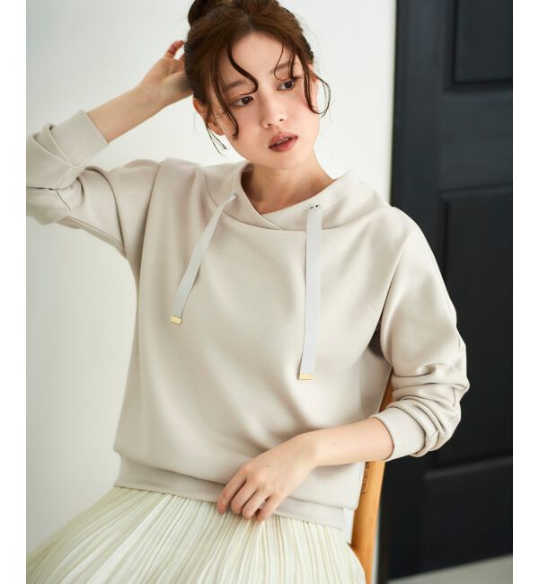 le.coeur blanc「《WEB限定アイテム》パーカーライクデザイントップス」|Tシャツ・カットソー|