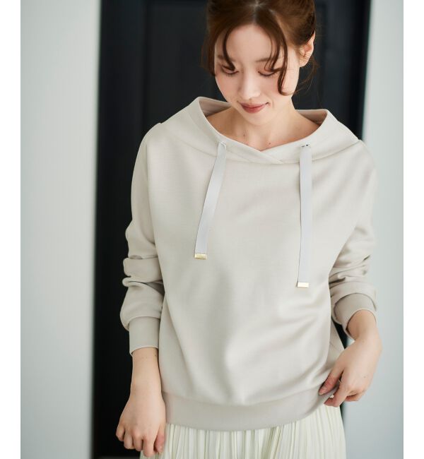 le.coeur blanc「《WEB限定アイテム》パーカーライクデザイントップス」|Tシャツ・カットソー|