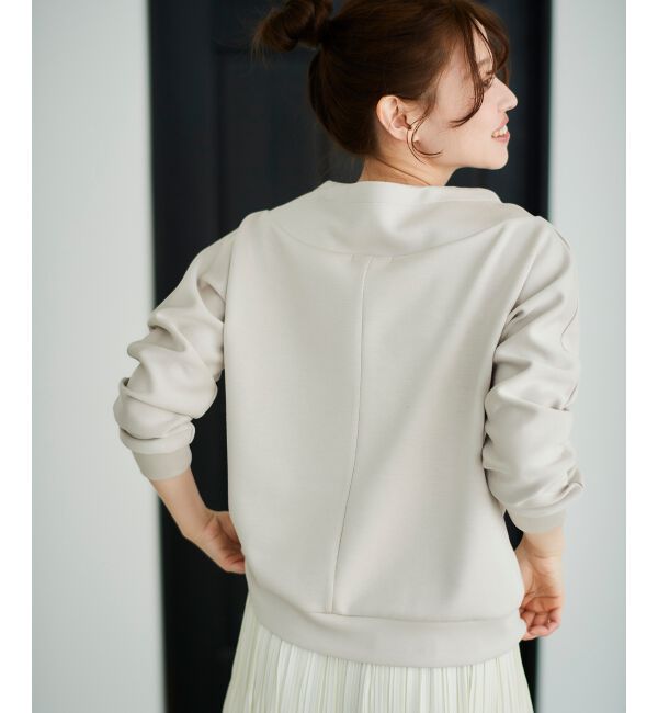le.coeur blanc「《WEB限定アイテム》パーカーライクデザイントップス」|Tシャツ・カットソー|