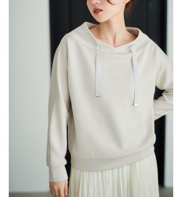 le.coeur blanc「《WEB限定アイテム》パーカーライクデザイントップス」|Tシャツ・カットソー|