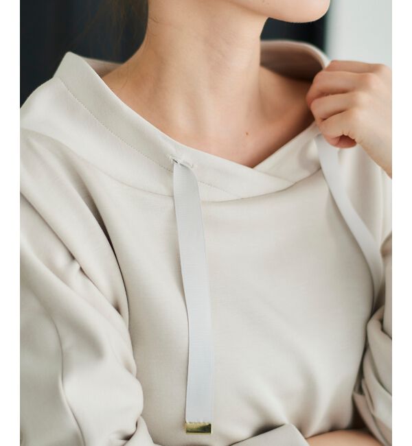 le.coeur blanc「《WEB限定アイテム》パーカーライクデザイントップス」|Tシャツ・カットソー|