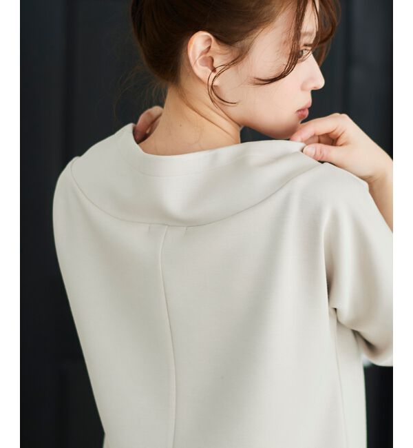 le.coeur blanc「《WEB限定アイテム》パーカーライクデザイントップス」|Tシャツ・カットソー|