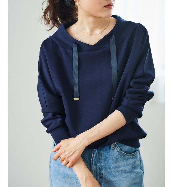 le.coeur blanc「《WEB限定アイテム》パーカーライクデザイントップス」|Tシャツ・カットソー|
