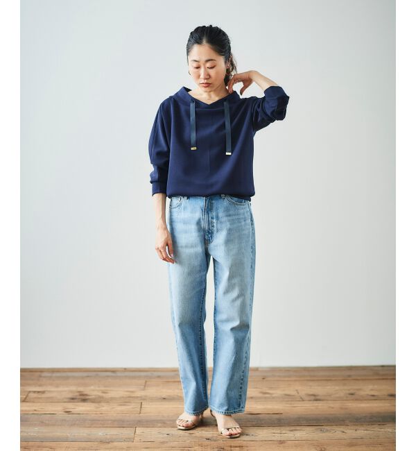 le.coeur blanc「《WEB限定アイテム》パーカーライクデザイントップス」|Tシャツ・カットソー|