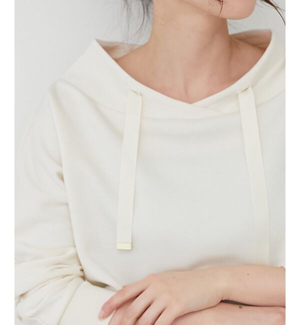 le.coeur blanc「《WEB限定アイテム》パーカーライクデザイントップス」|Tシャツ・カットソー|