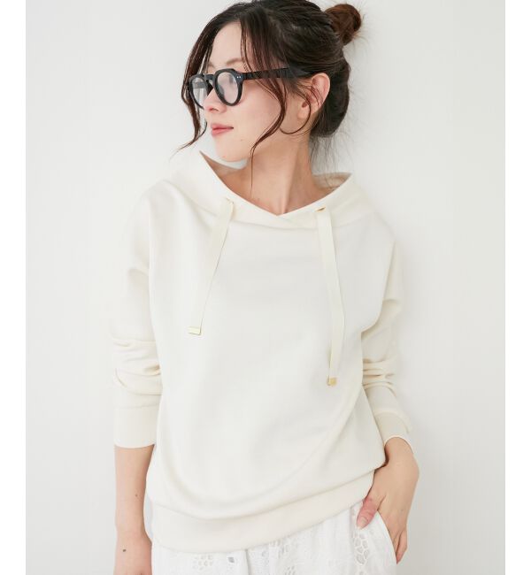 le.coeur blanc「《WEB限定アイテム》パーカーライクデザイントップス」|Tシャツ・カットソー|
