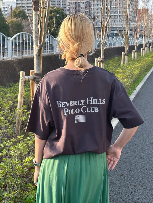  「B.H POLO CLUB バックプリントTEE」|Tシャツ・カットソー|ブラック