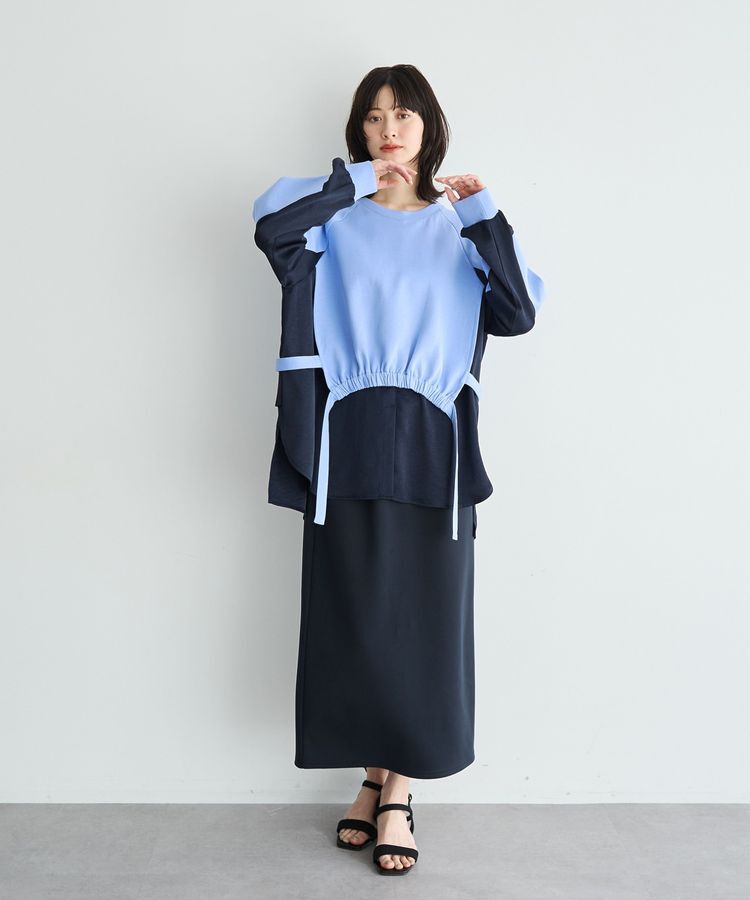 YECCA VECCA「ダンボールニットナロースカート」|タイト|