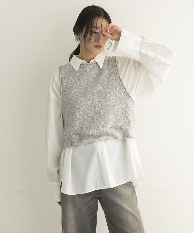 GARAGE OF GOOD CLOTHING「アメスリショートベスト」|ベスト・ジレ|Light Gray