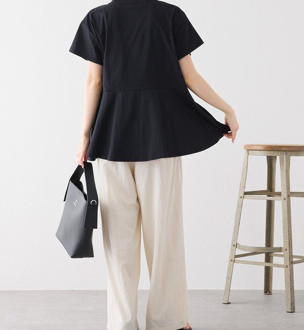  「《リバイバル》【WEB限定/Du noir】フロントプリーツTシャツ」|プルオーバー|