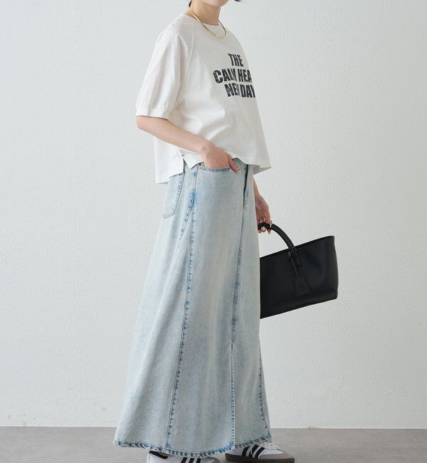 「【汗ジミ防止加工】ロゴプリントTシャツ」|プルオーバー|