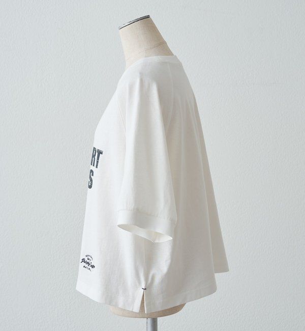  「【汗ジミ防止加工】ロゴプリントTシャツ」|プルオーバー|