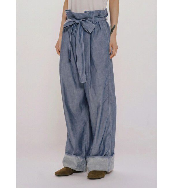MIDIUMISOLID「MIDIUMISOLID for Ladies シアーデニムイージーパンツ（BLEACH）」|その他|