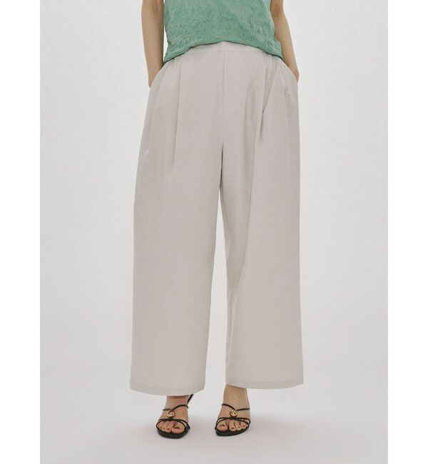 MIDIUMISOLID「MIDIUMISOLID for Ladies タックイージーパンツ」|その他|