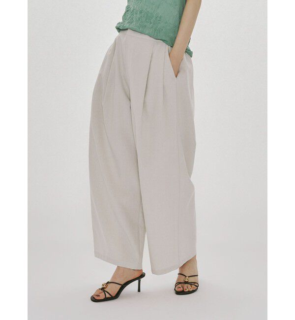MIDIUMISOLID「MIDIUMISOLID for Ladies タックイージーパンツ」|その他|