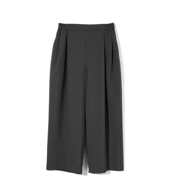 MIDIUMISOLID「MIDIUMISOLID for Ladies タックイージーパンツ」|その他|ブラック