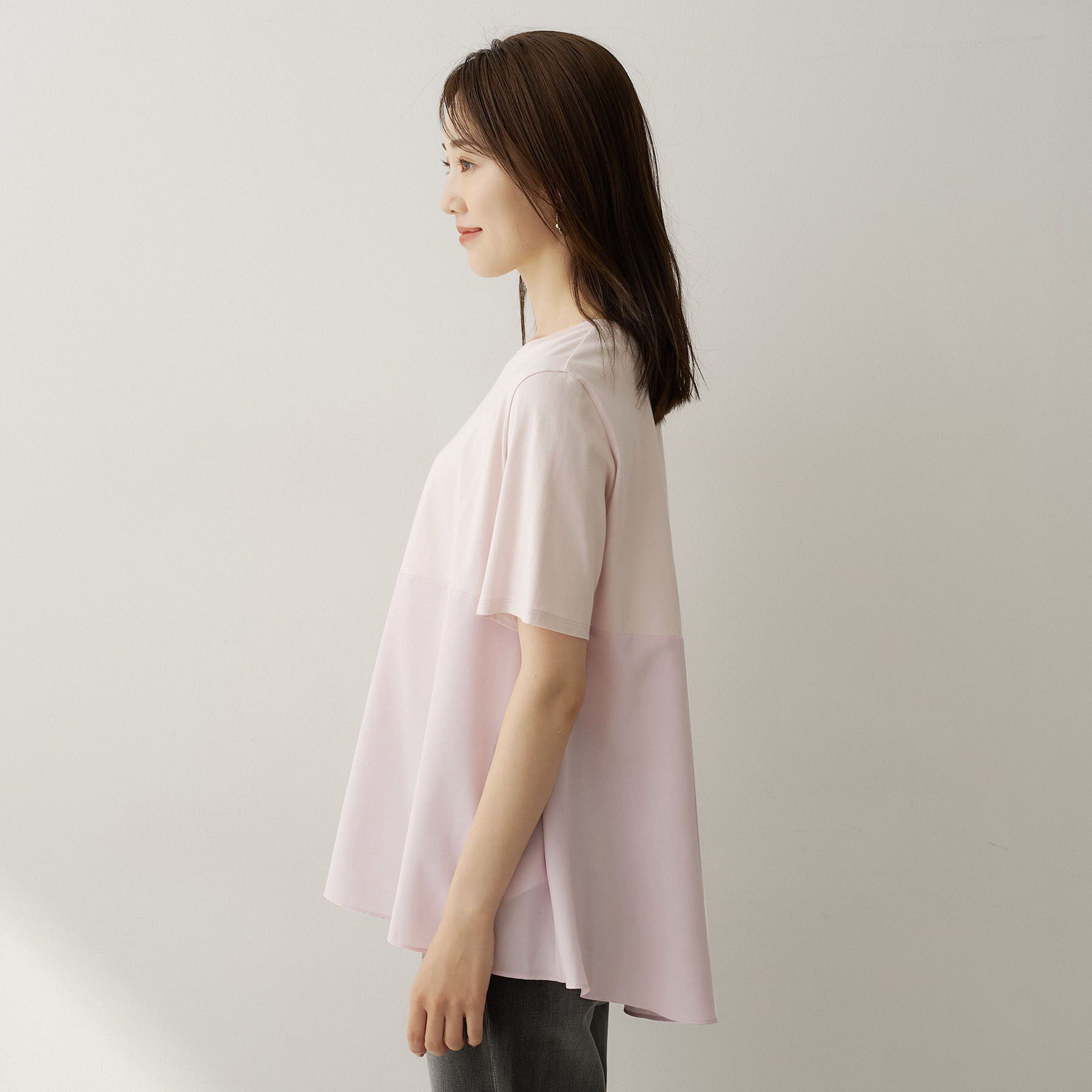 UNTITLED「異素材ドッキングプルオーバー」|Tシャツ・カットソー|