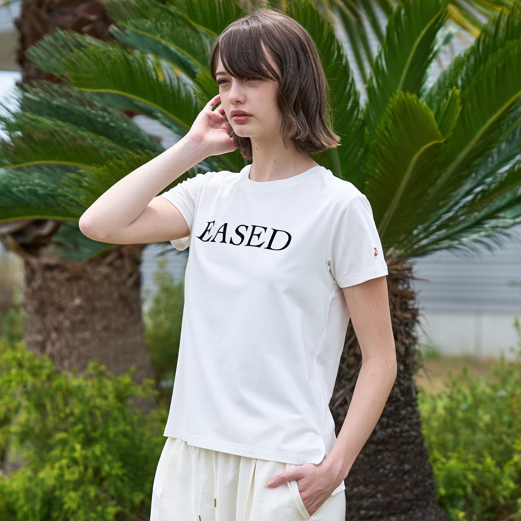 DRESSTERIOR「【立体ロゴ】フロッキーロゴプリントTシャツ」|Tシャツ・カットソー|