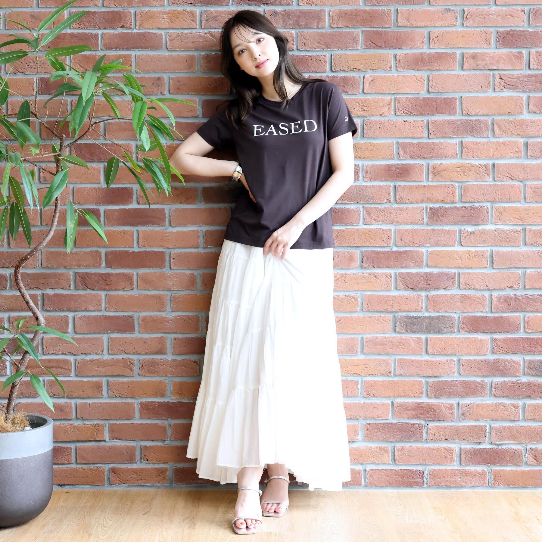 DRESSTERIOR「【立体ロゴ】フロッキーロゴプリントTシャツ」|Tシャツ・カットソー|