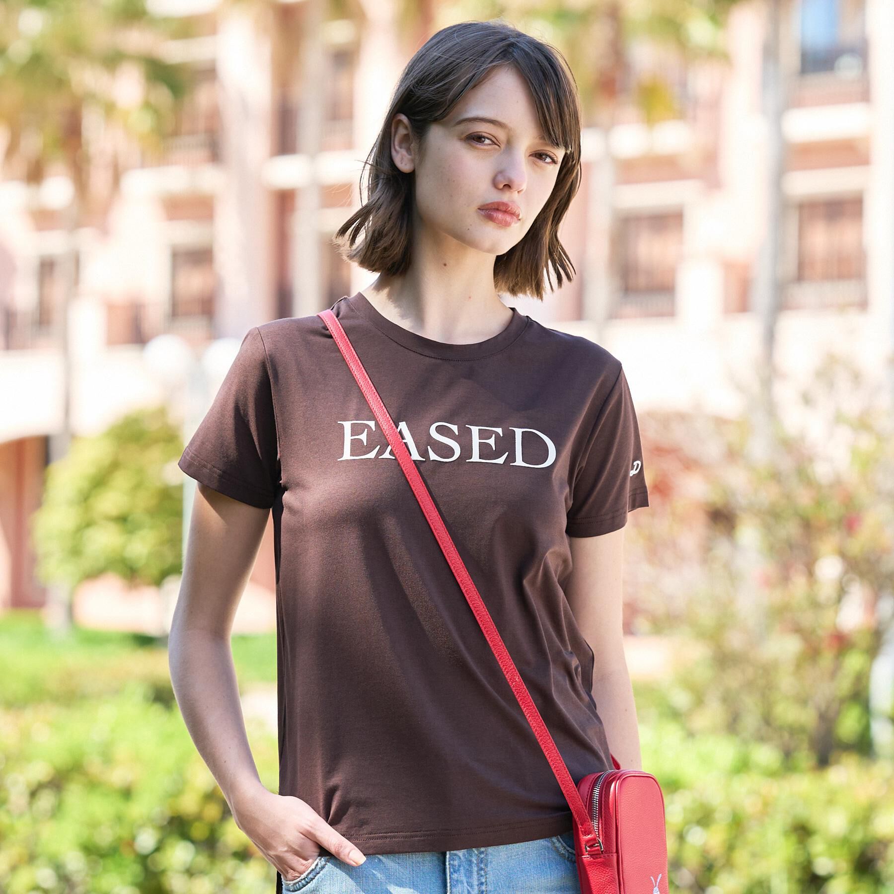 DRESSTERIOR「【立体ロゴ】フロッキーロゴプリントTシャツ」|Tシャツ・カットソー|