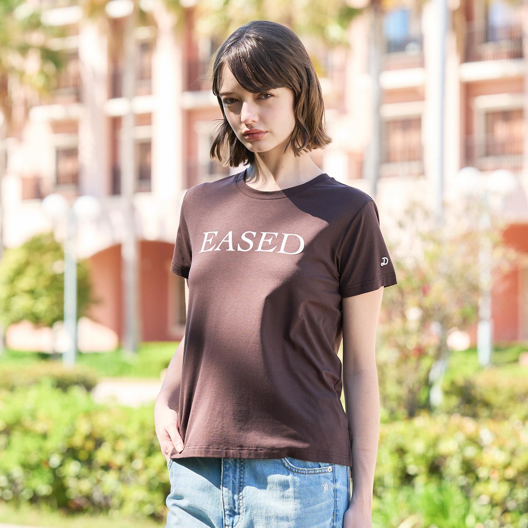 DRESSTERIOR「【立体ロゴ】フロッキーロゴプリントTシャツ」|Tシャツ・カットソー|