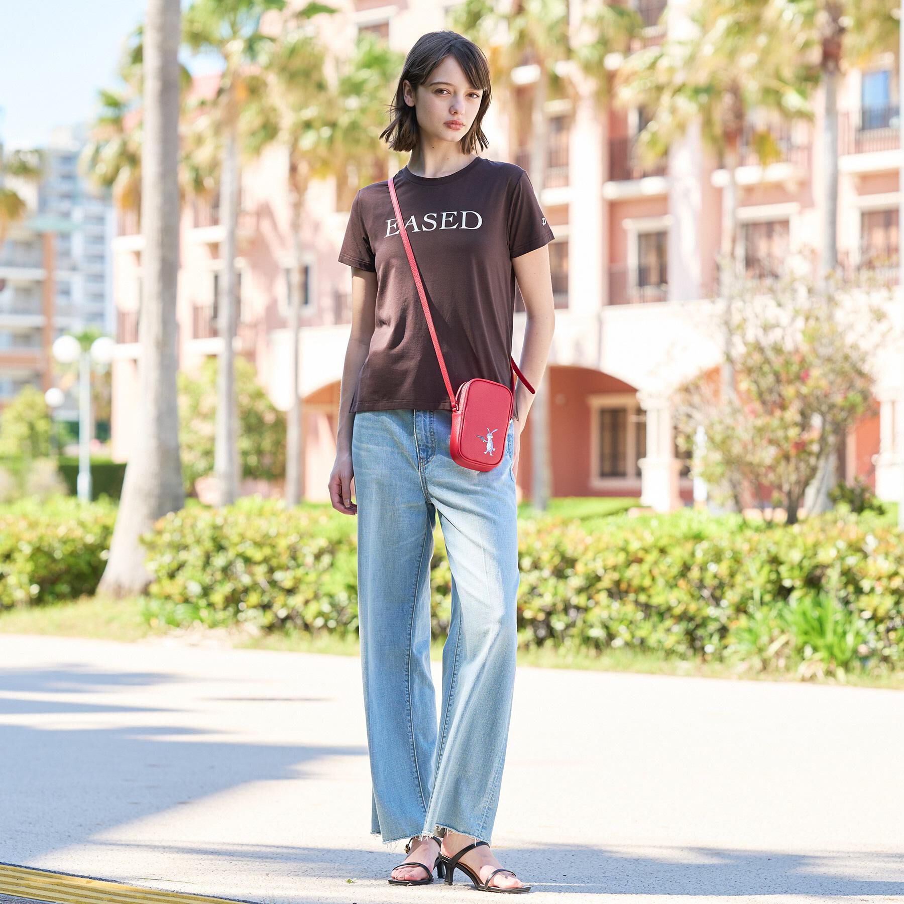 DRESSTERIOR「【立体ロゴ】フロッキーロゴプリントTシャツ」|Tシャツ・カットソー|