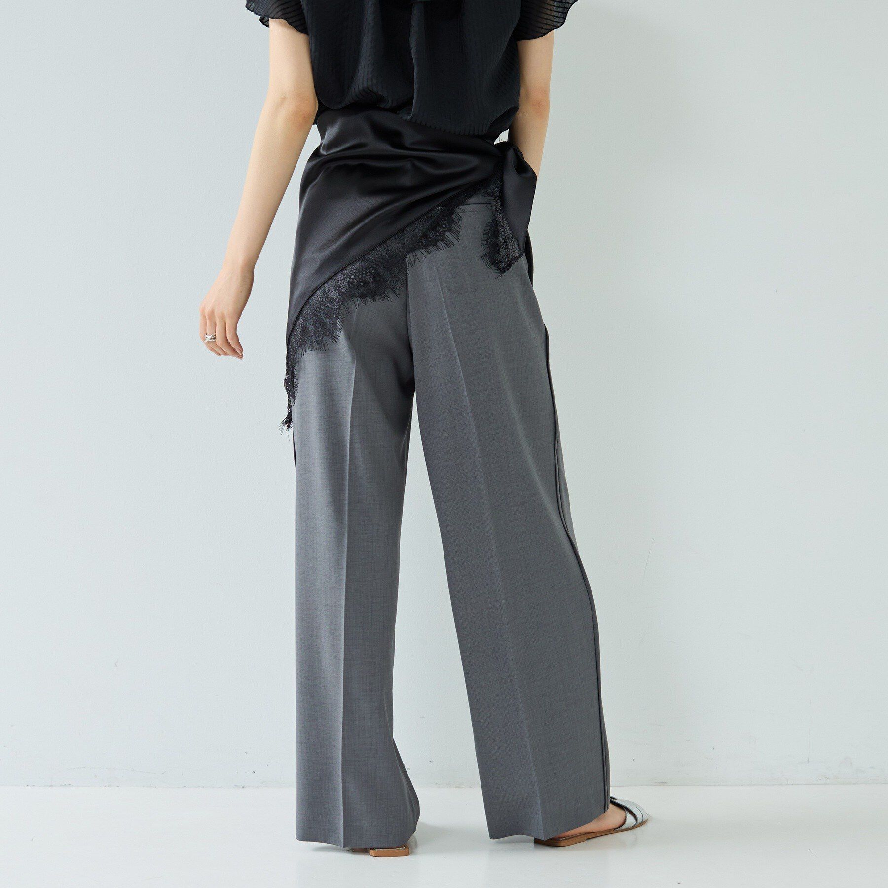 GALLEST「Comfy SET UP｜イージーストレートワイドパンツ【セットアップ対応／通勤／カセット服／接触冷」|その他|