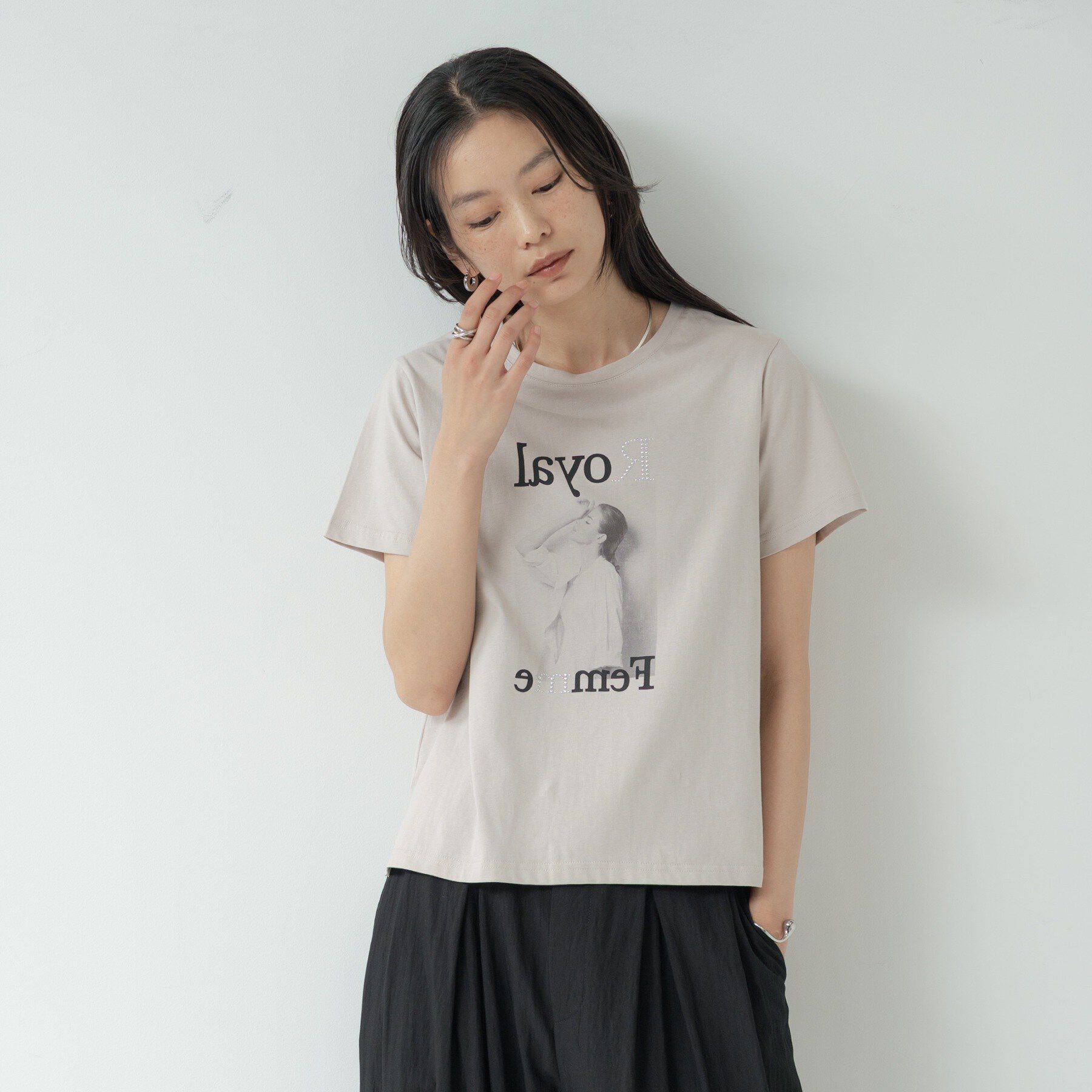 GALLEST「タイポグラフィTシャツ【接触冷感】」|Tシャツ・カットソー|