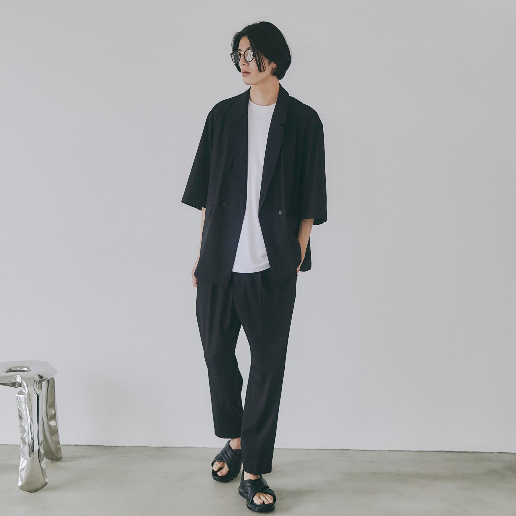 tk.TAKEO KIKUCHI「【接触冷感／UVCUT】COOL PLAYワイドテーパードスラックス」|その他|