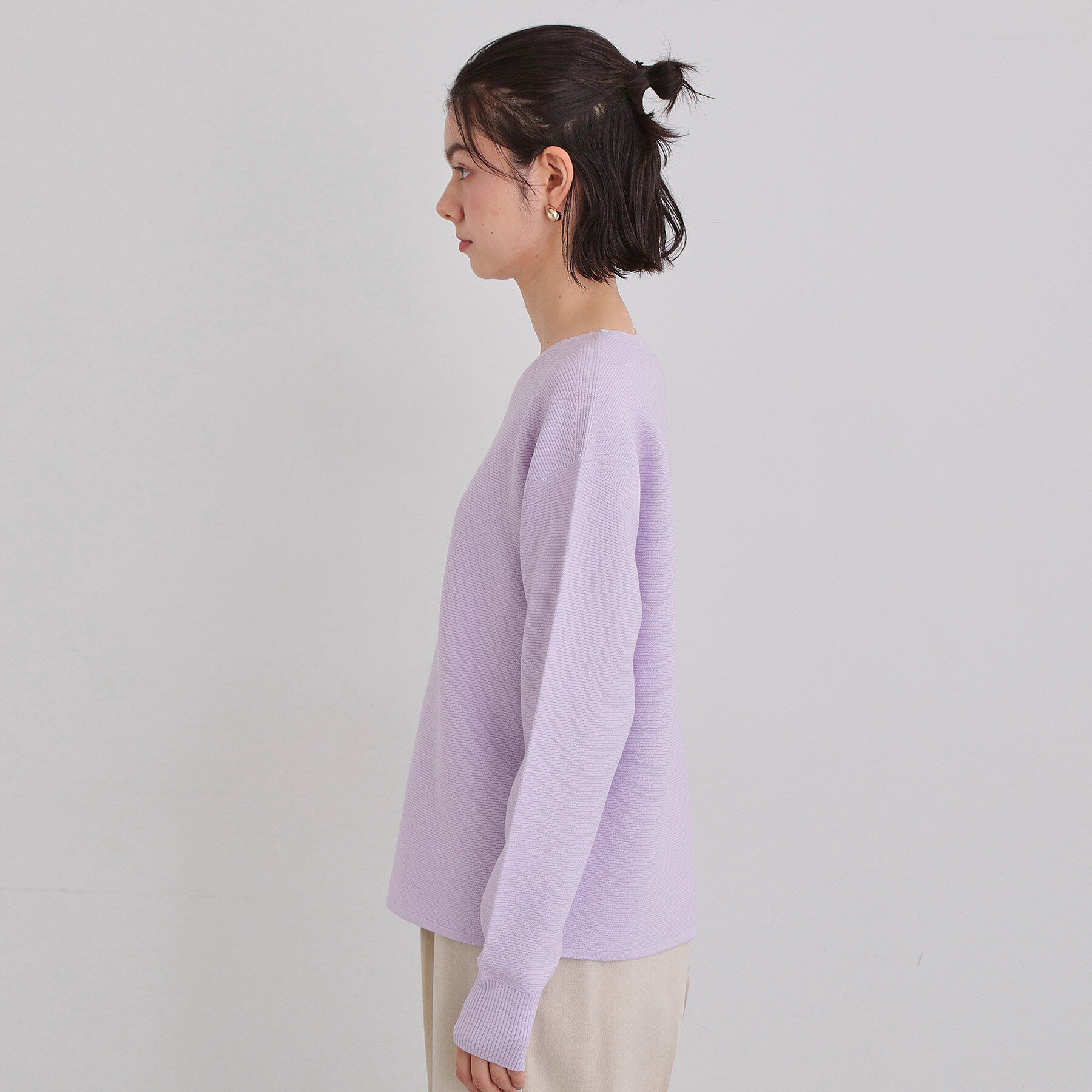 THE SHOP TK「【S-XLサイズ/選べる6色】どこから見ても美しい ガーターニット/洗濯機OK」|ニット・セーター|
