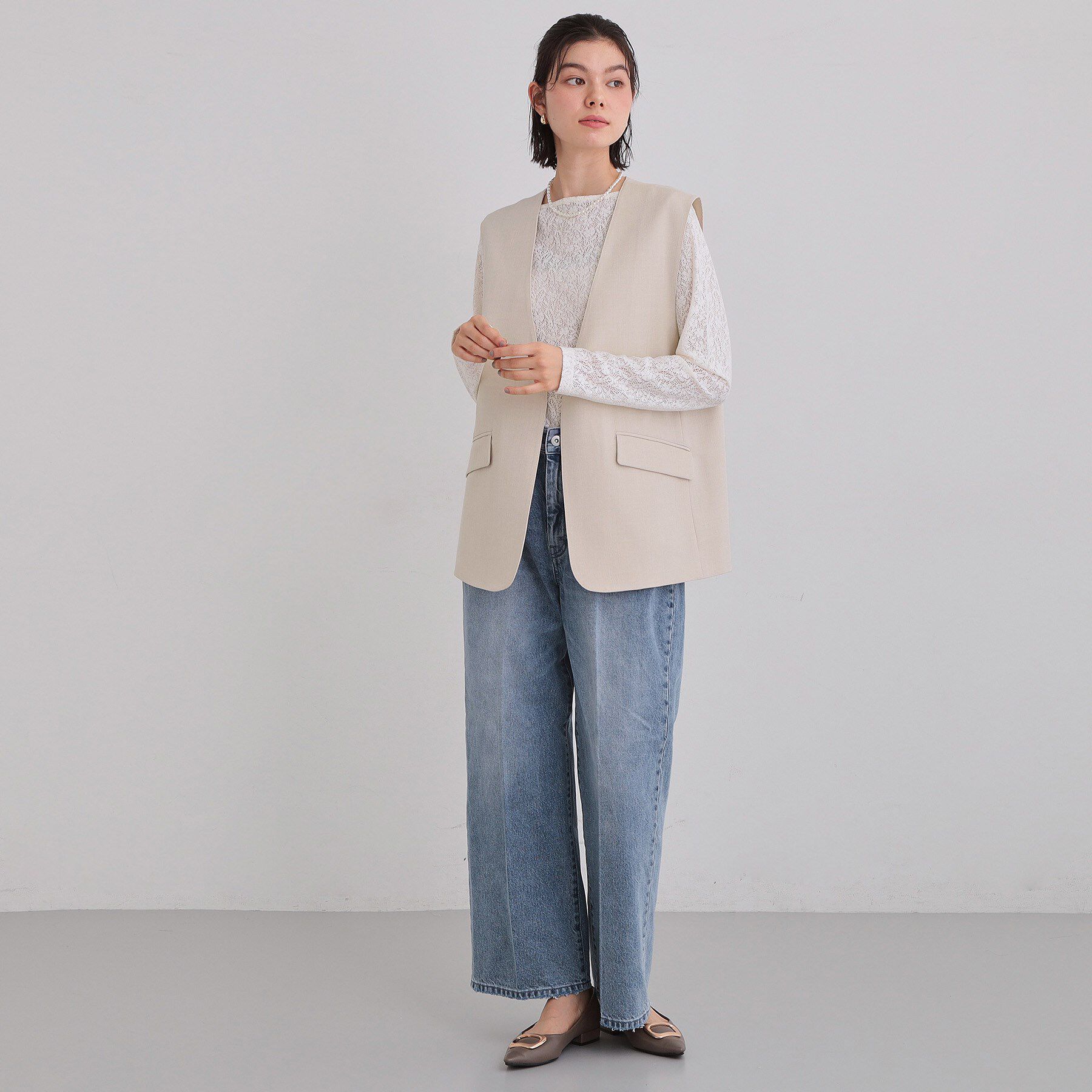 THE SHOP TK「【通勤にもカジュアルにも】CAVIAN ジレ/セットアップ可」|ベスト・ジレ|