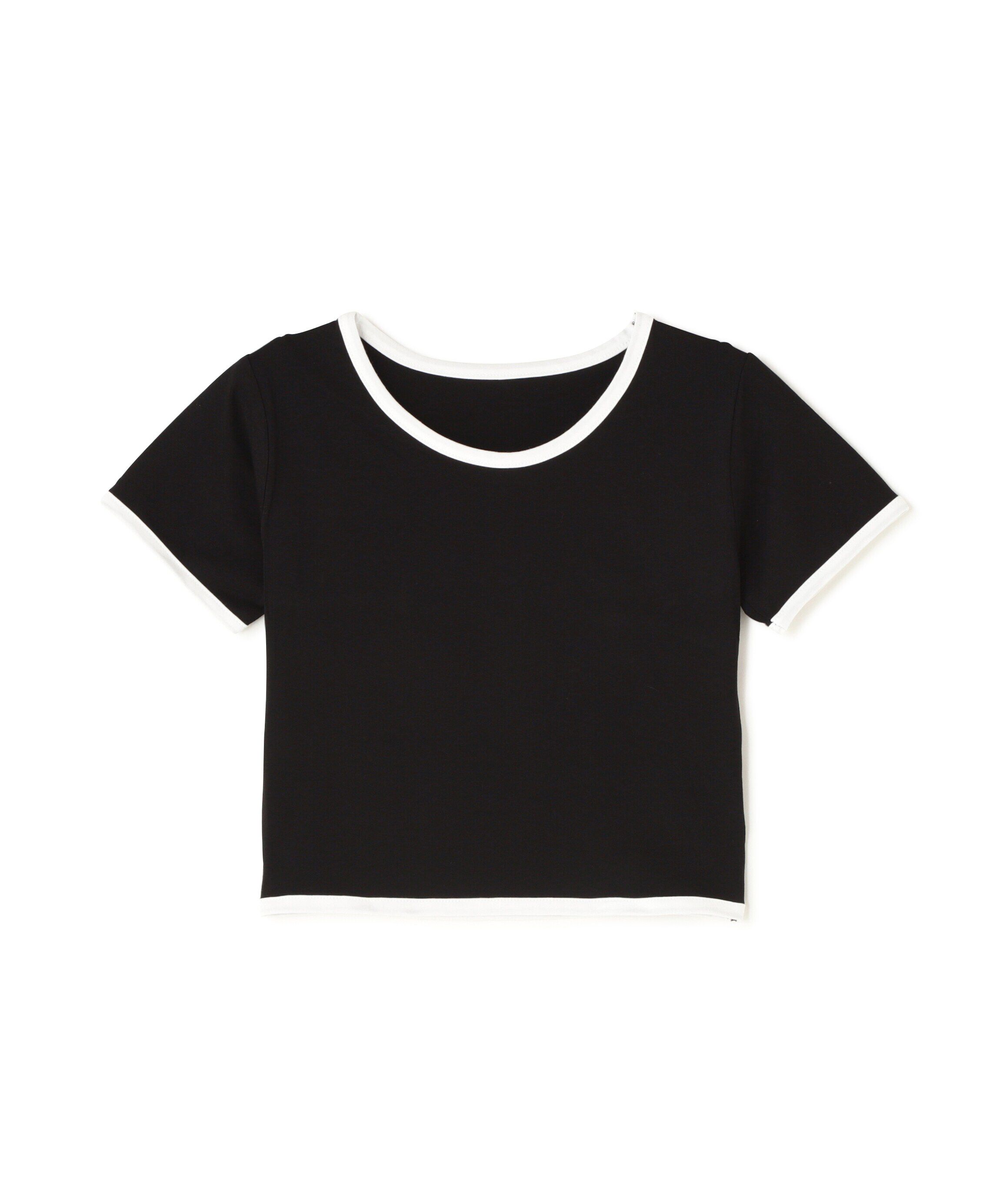  「ショート丈リンガーTシャツ」|Tシャツ・カットソー|