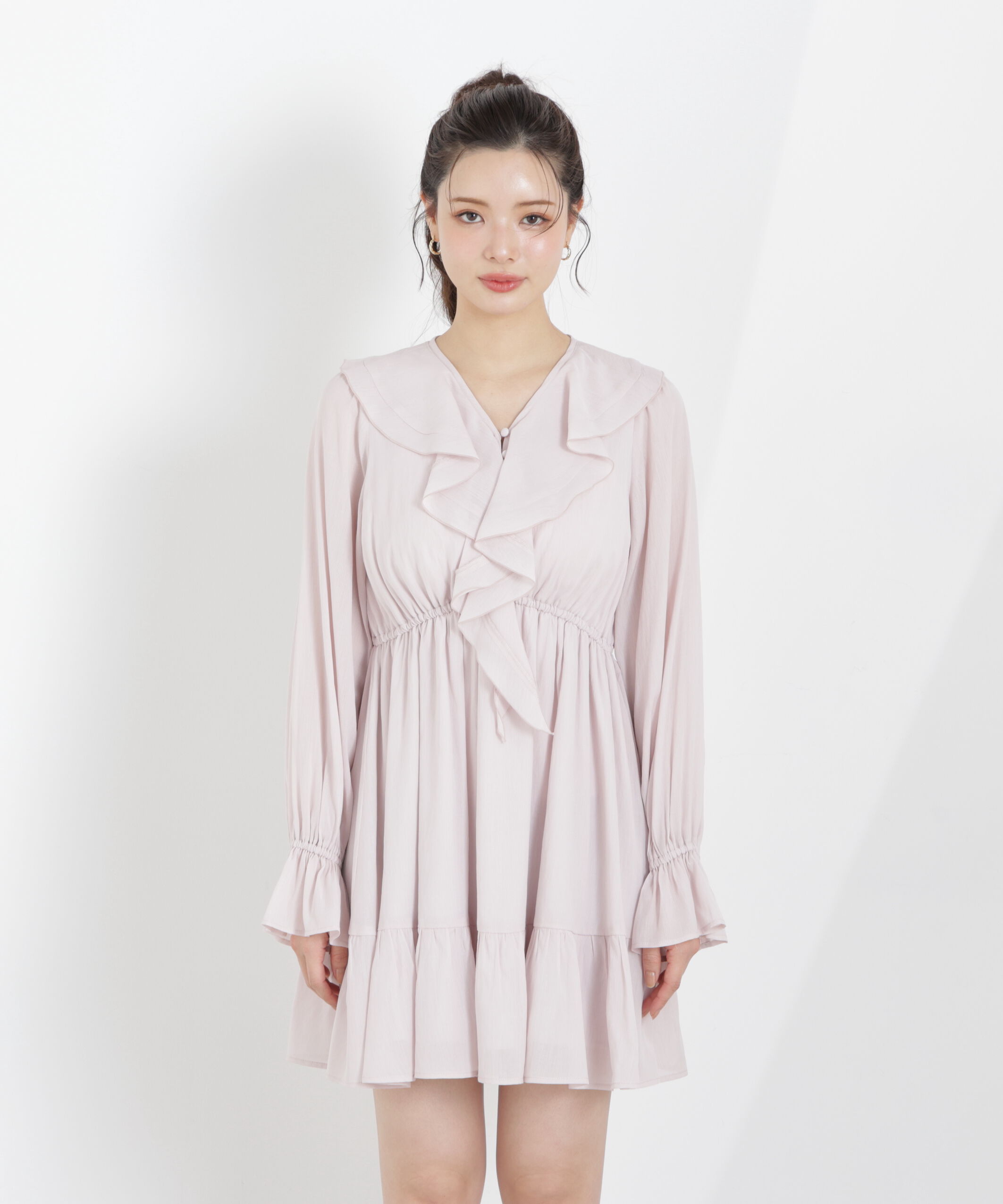 PROPORTION BODY DRESSING「《EDIT COLOGNE》ラッフルミニワンピース　26SS」|ワンピース|