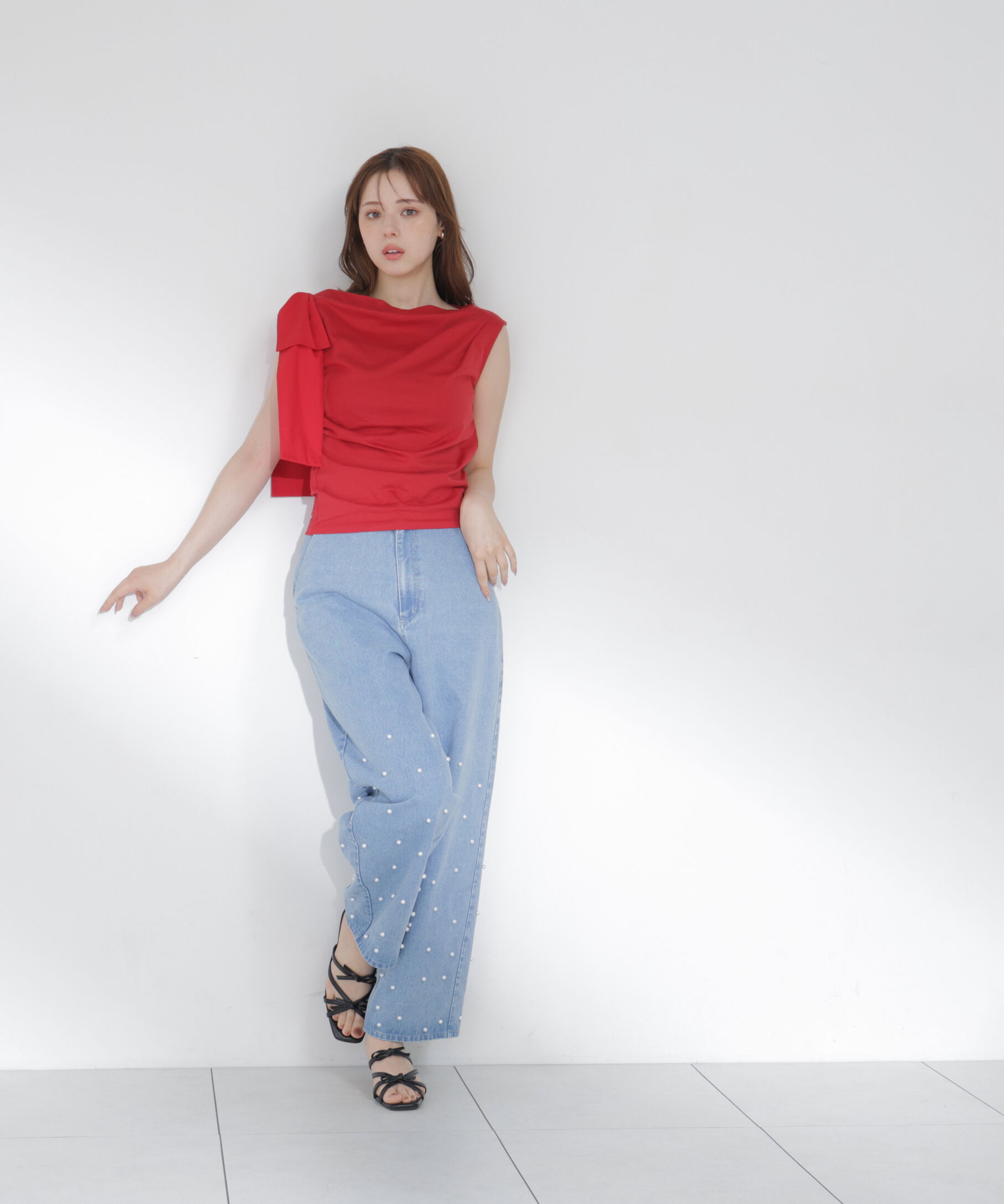 PROPORTION BODY DRESSING「アシメリボンカットソー」|Tシャツ・カットソー|