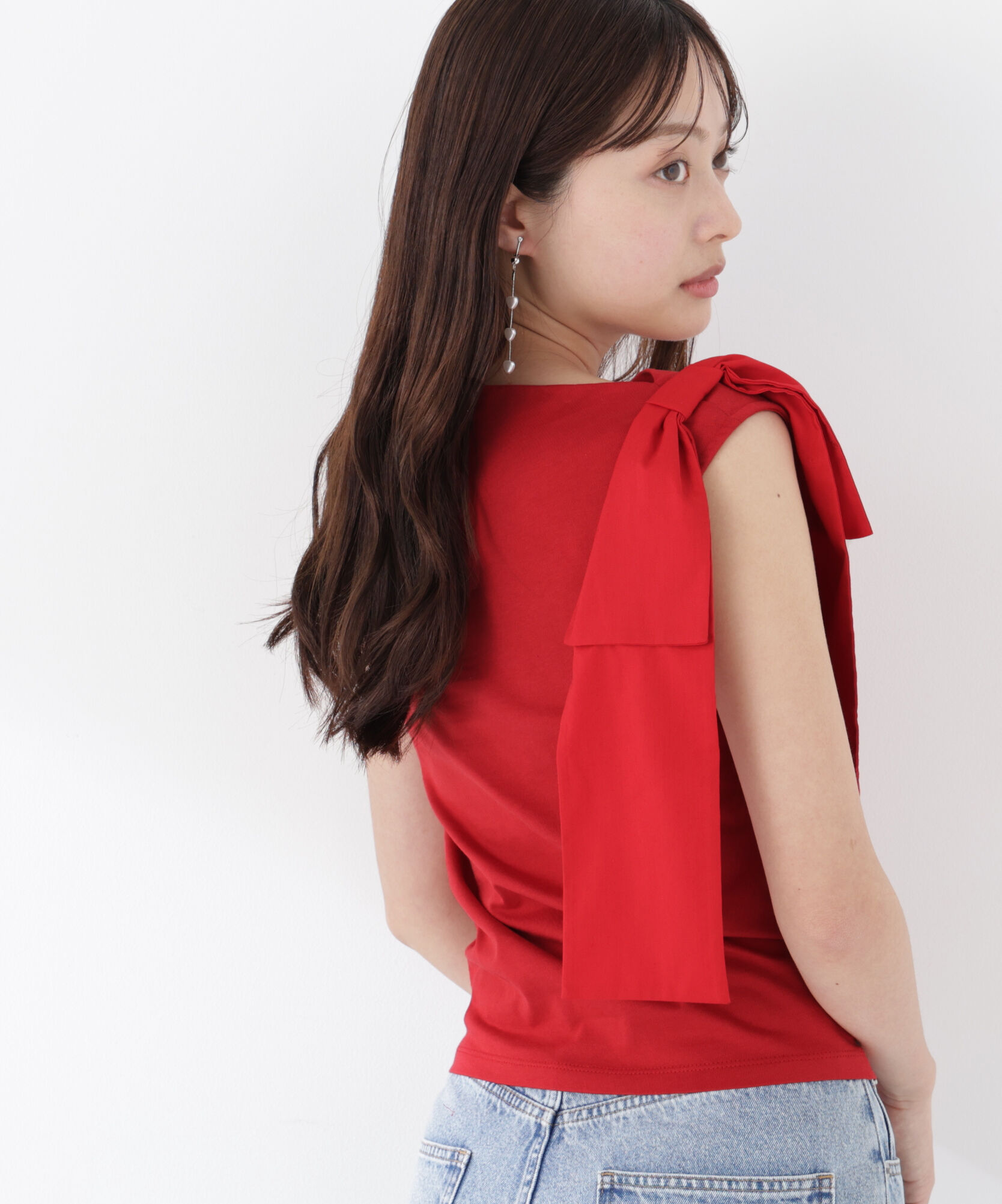 PROPORTION BODY DRESSING「アシメリボンカットソー」|Tシャツ・カットソー|