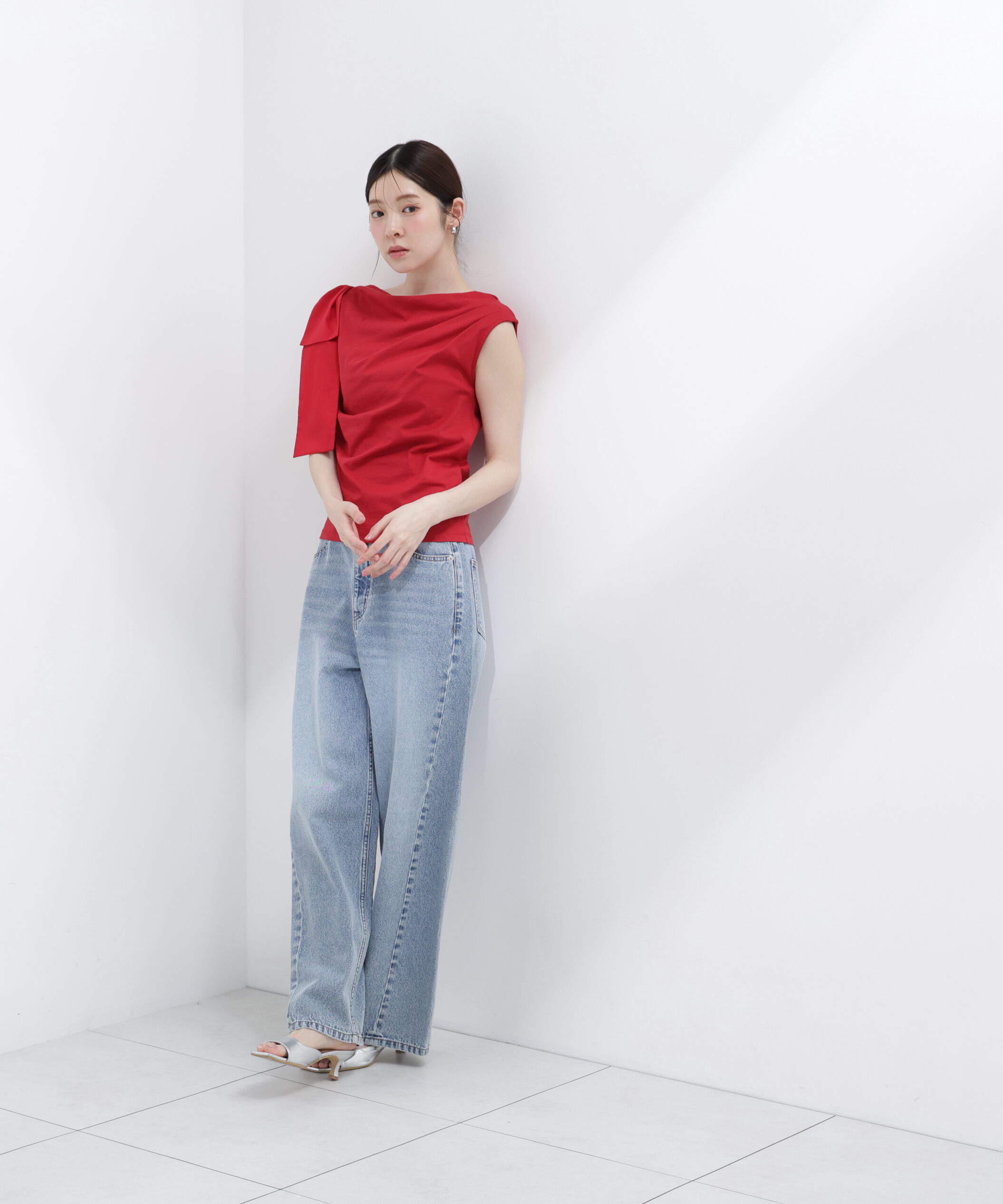 PROPORTION BODY DRESSING「アシメリボンカットソー」|Tシャツ・カットソー|