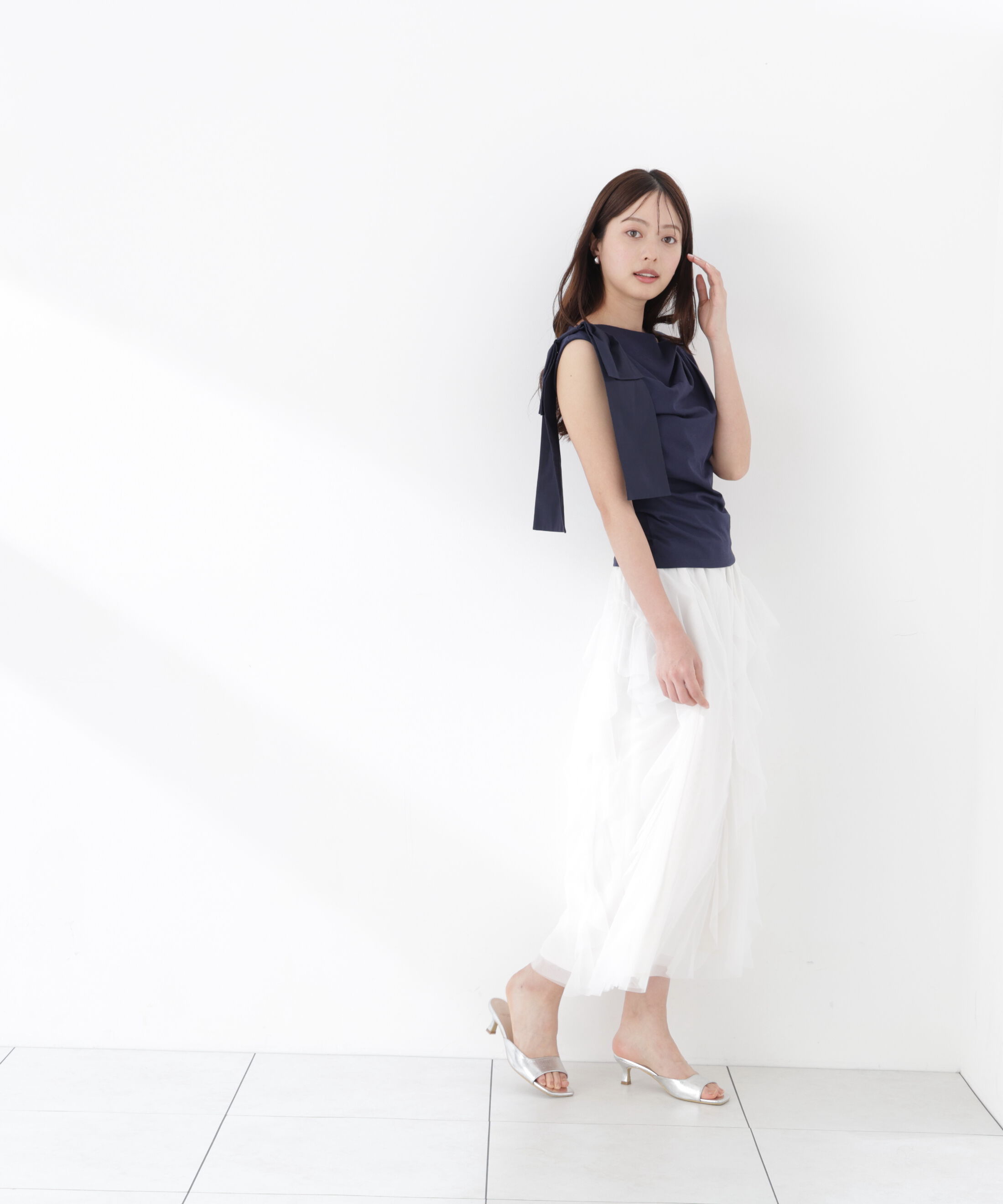 PROPORTION BODY DRESSING「アシメリボンカットソー」|Tシャツ・カットソー|