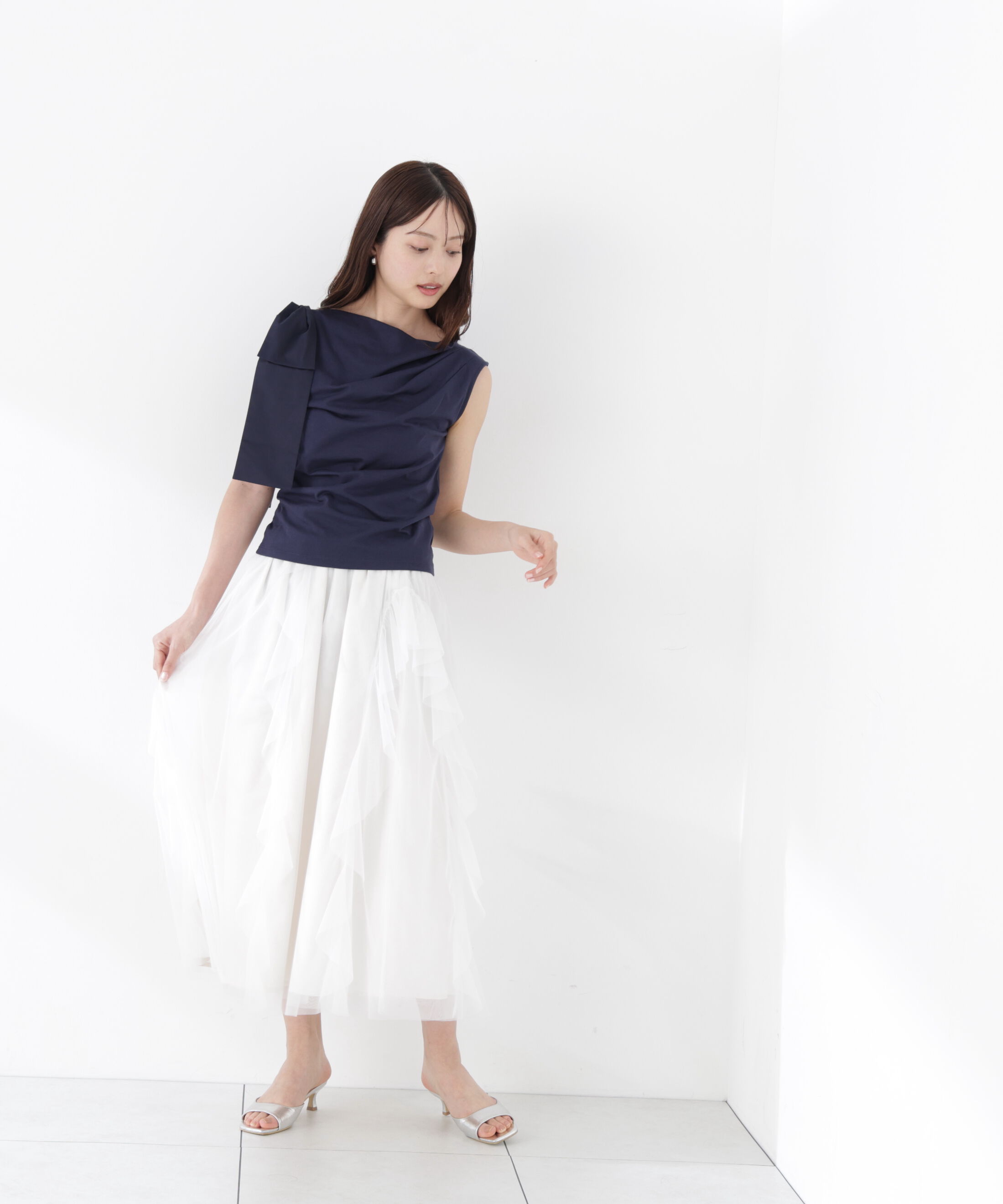 PROPORTION BODY DRESSING「アシメリボンカットソー」|Tシャツ・カットソー|