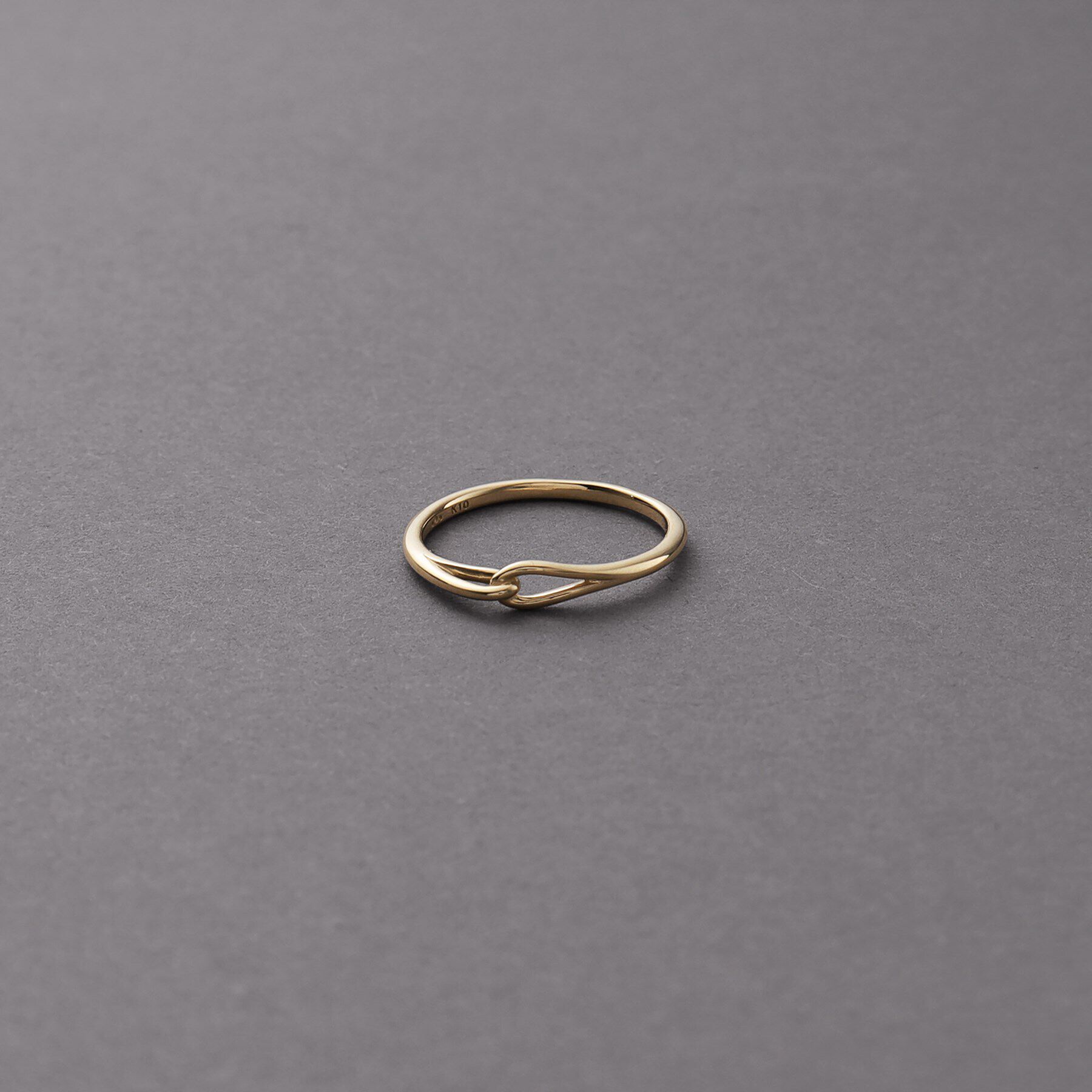 COCOSHNIK ONKITSCH「K10スキニーピンキーリング デュアルフック」|リング|