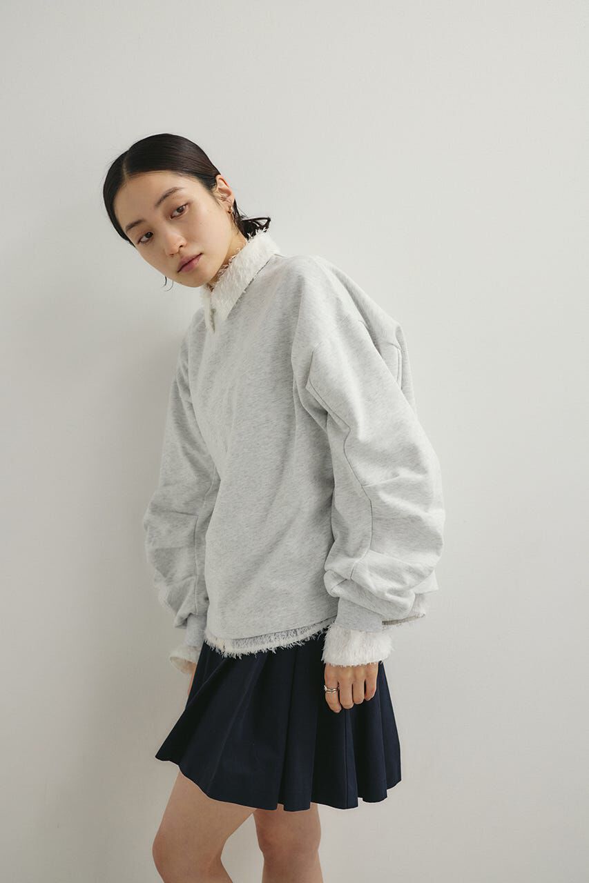 STYLEMIXER「タックスリーブスウェットトップ」|パーカー|L/GRY1