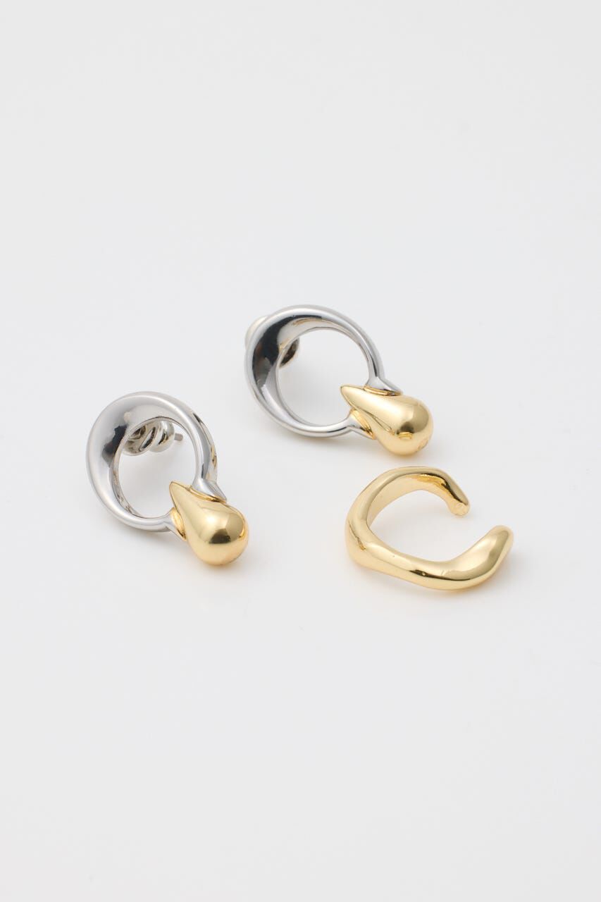MOUSSY「DROPPED EARRING & CUFF セット」|ピアス|