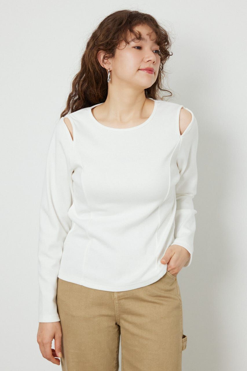 RODEO CROWNS「オープンショルダー2WAYトップス」|Tシャツ・カットソー|O/WHT1