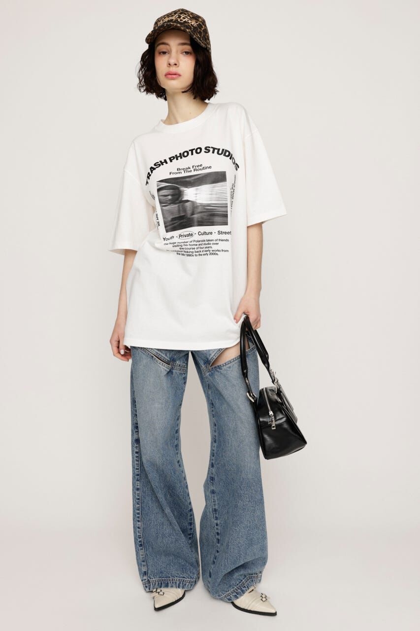 SLY「PHOTO LOGO 2SIZE Tシャツ」|Tシャツ・カットソー|