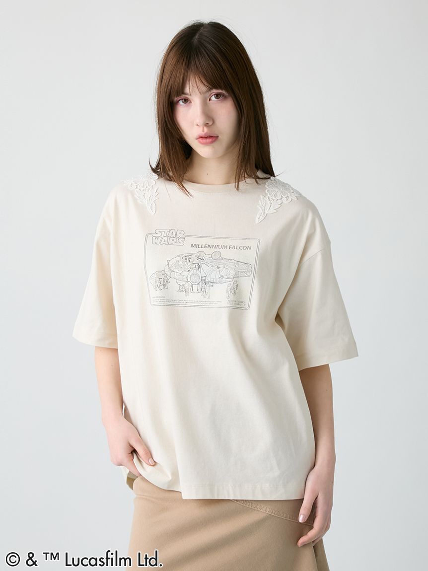 FURFUR「【STAR WARS(TM)】グラフィックプリントレースTシャツ」|Tシャツ・カットソー|BEG